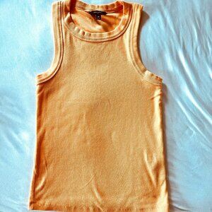 Banana Republic Factory Ribbed Racer Tank in Orangesicle Size M